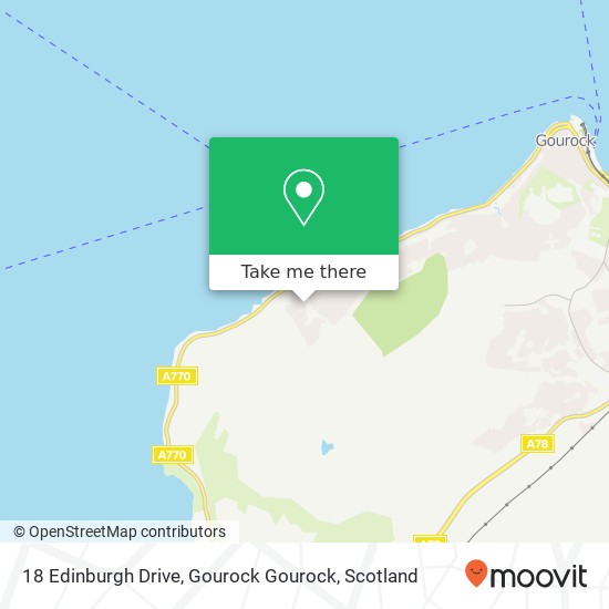 18 Edinburgh Drive, Gourock Gourock map