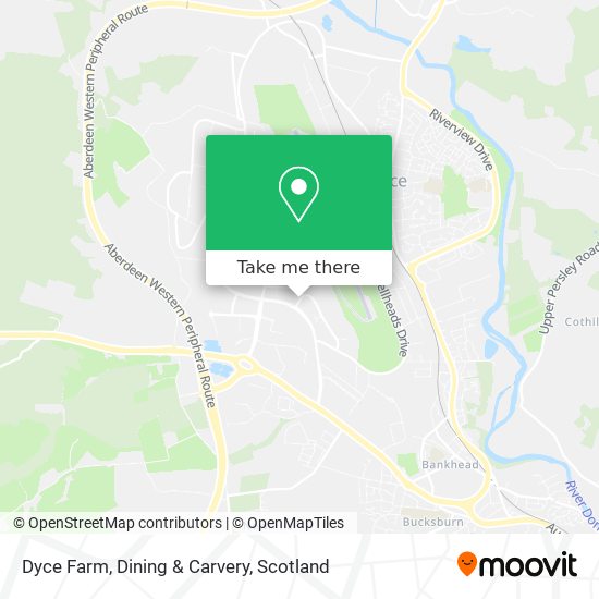 Dyce Farm, Dining & Carvery map