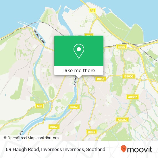 69 Haugh Road, Inverness Inverness map