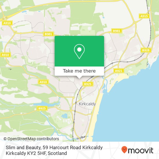 Slim and Beauty, 59 Harcourt Road Kirkcaldy Kirkcaldy KY2 5HF map