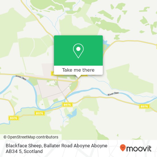 Blackface Sheep, Ballater Road Aboyne Aboyne AB34 5 map