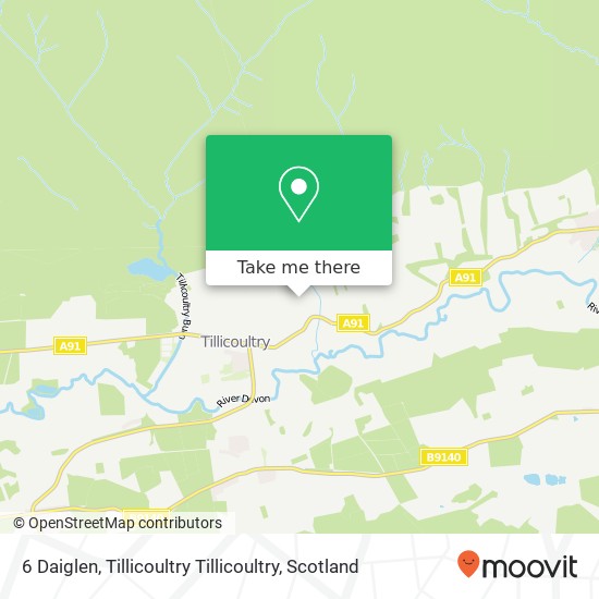 6 Daiglen, Tillicoultry Tillicoultry map