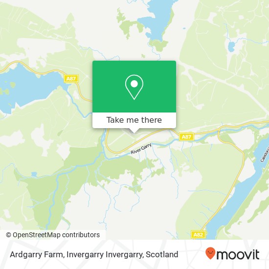 Ardgarry Farm, Invergarry Invergarry map