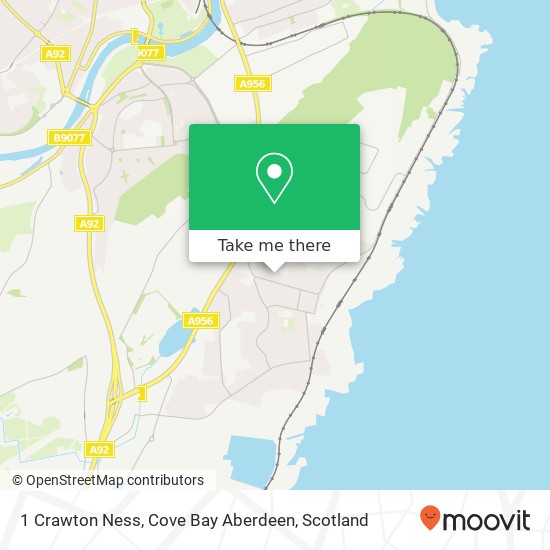 1 Crawton Ness, Cove Bay Aberdeen map