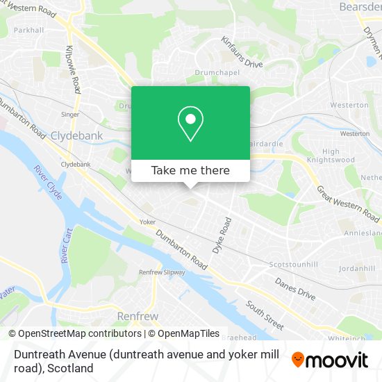 Duntreath Avenue (duntreath avenue and yoker mill road) map