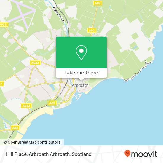 Hill Place, Arbroath Arbroath map