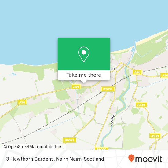 3 Hawthorn Gardens, Nairn Nairn map