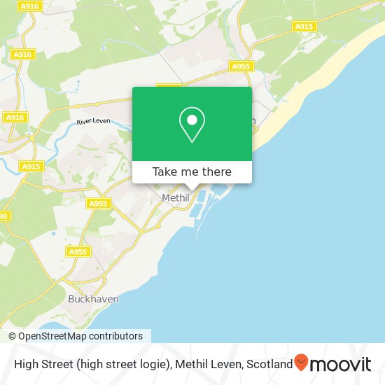 High Street (high street logie), Methil Leven map