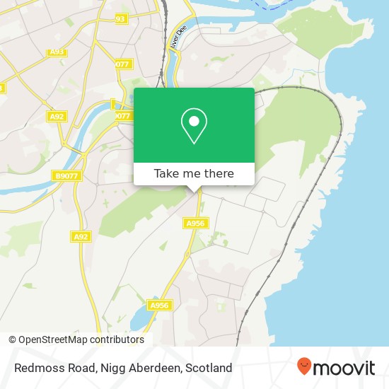 Redmoss Road, Nigg Aberdeen map