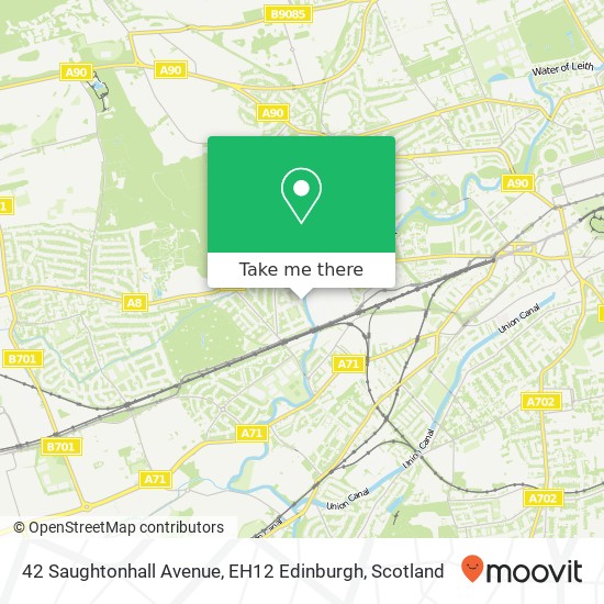 42 Saughtonhall Avenue, EH12 Edinburgh map