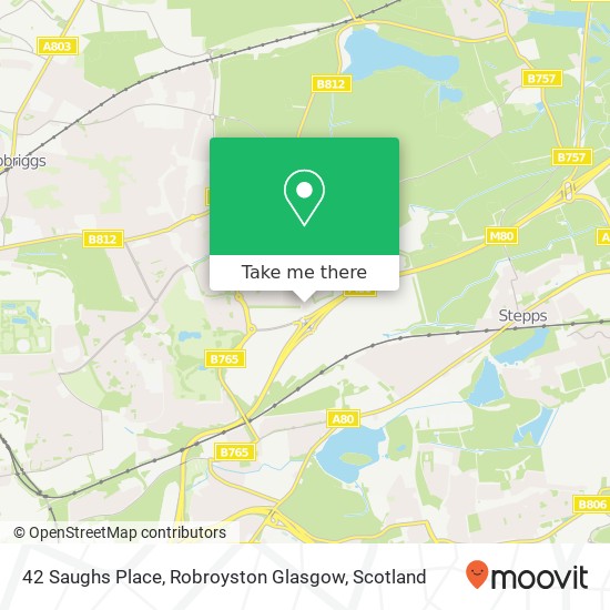 42 Saughs Place, Robroyston Glasgow map