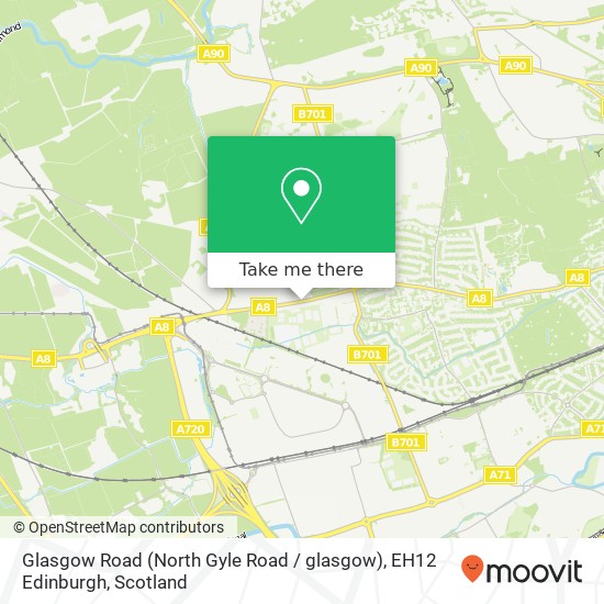 Glasgow Road (North Gyle Road / glasgow), EH12 Edinburgh map