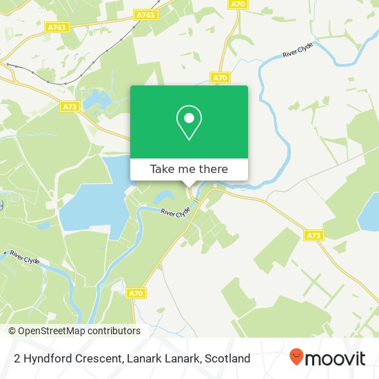 2 Hyndford Crescent, Lanark Lanark map