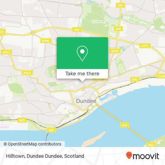 Hilltown, Dundee Dundee map