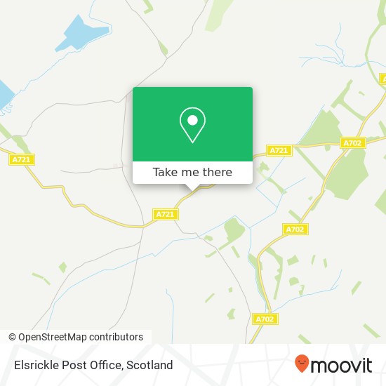 Elsrickle Post Office, A721 Biggar Biggar ML12 6 map