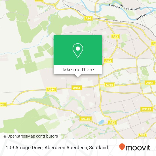 109 Arnage Drive, Aberdeen Aberdeen map