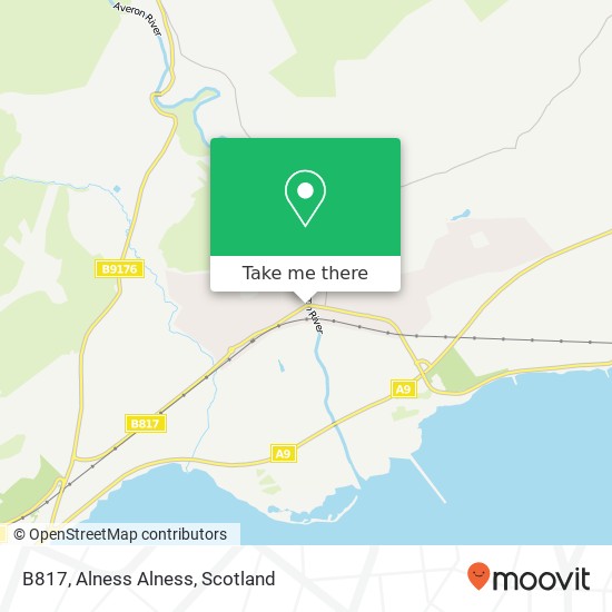 B817, Alness Alness map