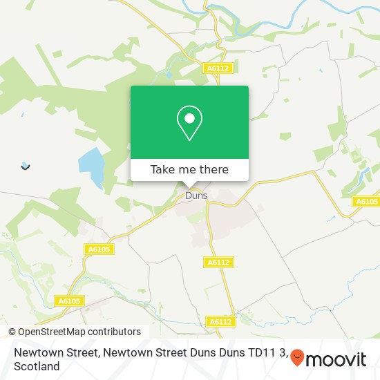 Newtown Street, Newtown Street Duns Duns TD11 3 map