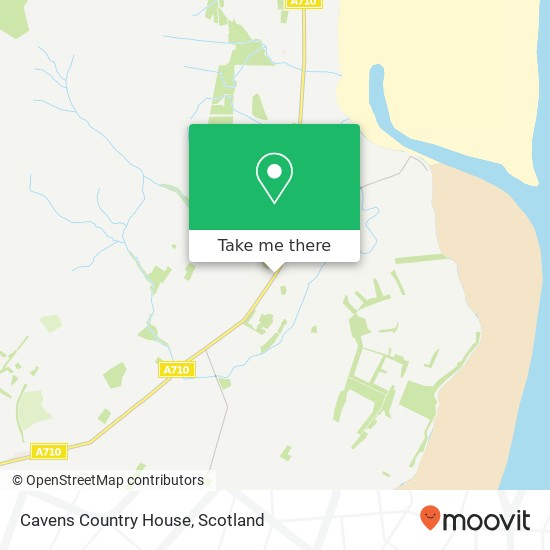 Cavens Country House, A710 Kirkbean Dumfries DG2 8 map