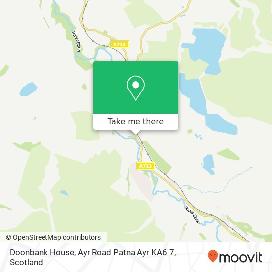 Doonbank House, Ayr Road Patna Ayr KA6 7 map