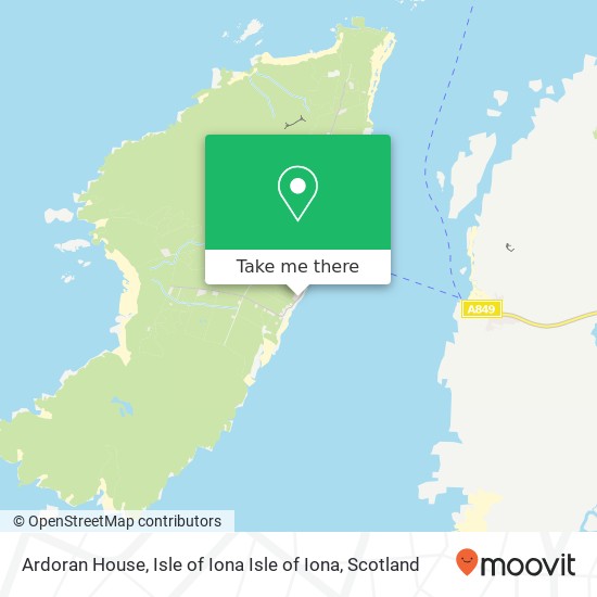 Ardoran House, Isle of Iona Isle of Iona map