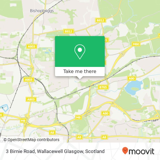 3 Birnie Road, Wallacewell Glasgow map