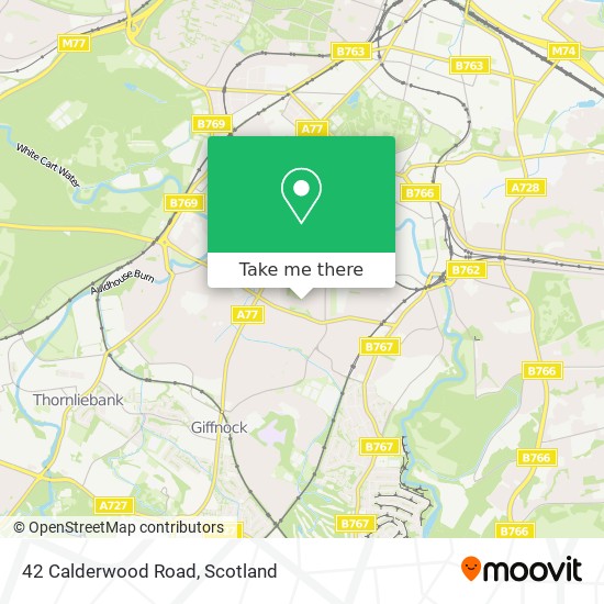 42 Calderwood Road map