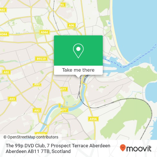 The 99p DVD Club, 7 Prospect Terrace Aberdeen Aberdeen AB11 7TB map