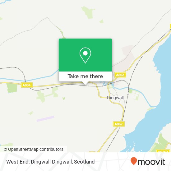 West End, Dingwall Dingwall map