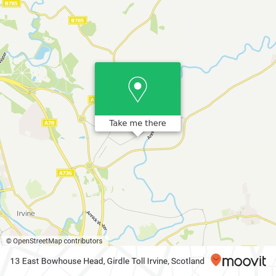 13 East Bowhouse Head, Girdle Toll Irvine map
