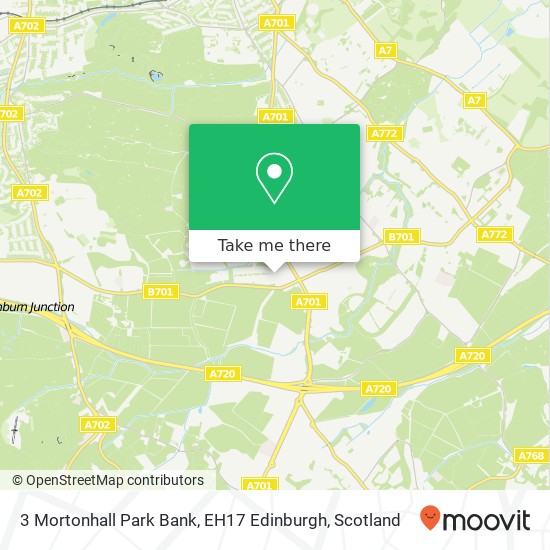 3 Mortonhall Park Bank, EH17 Edinburgh map