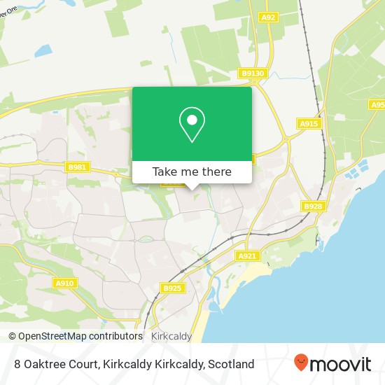 8 Oaktree Court, Kirkcaldy Kirkcaldy map