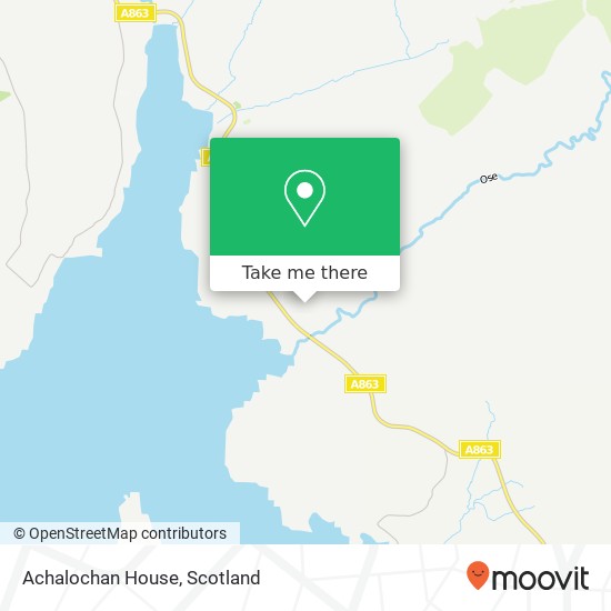 Achalochan House, Ose Isle of Skye map