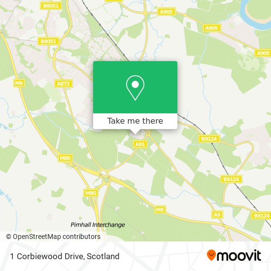 1 Corbiewood Drive map