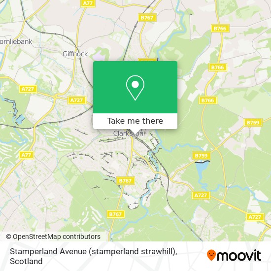 Stamperland Avenue (stamperland strawhill) map