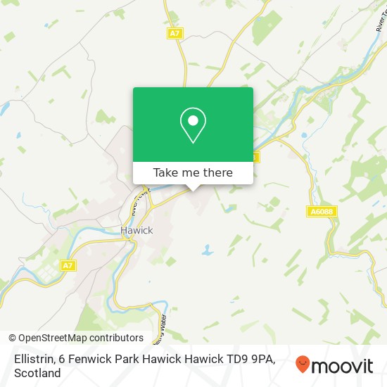 Ellistrin, 6 Fenwick Park Hawick Hawick TD9 9PA map