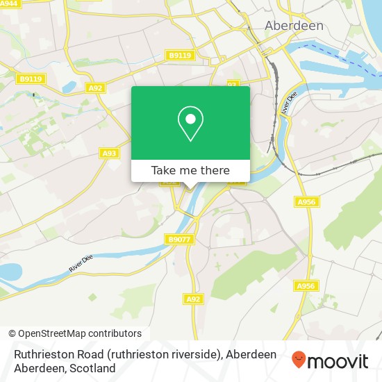 Ruthrieston Road (ruthrieston riverside), Aberdeen Aberdeen map