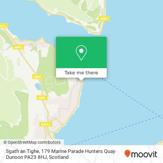 Sgath an Tighe, 179 Marine Parade Hunters Quay Dunoon PA23 8HJ map