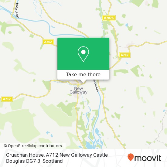 Cruachan House, A712 New Galloway Castle Douglas DG7 3 map