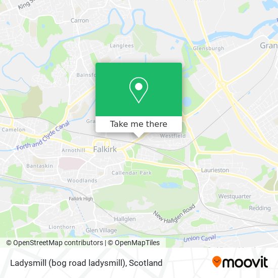 Ladysmill (bog road ladysmill) map