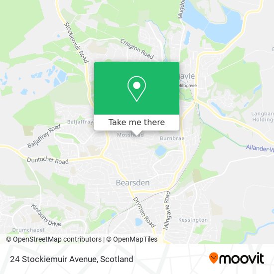 24 Stockiemuir Avenue map