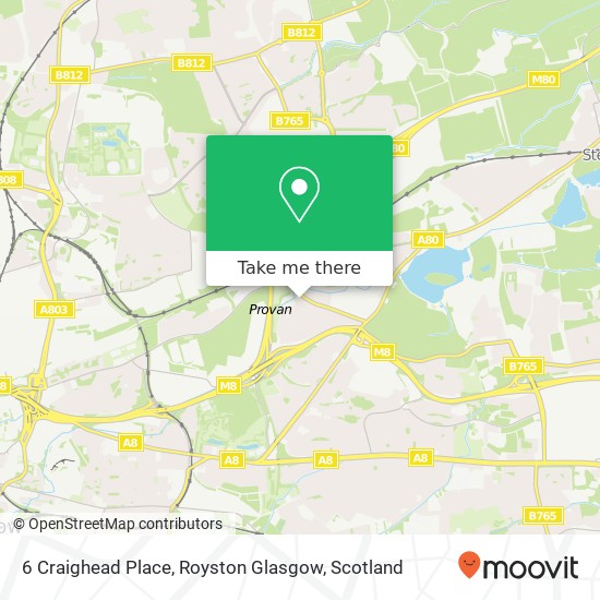 6 Craighead Place, Royston Glasgow map