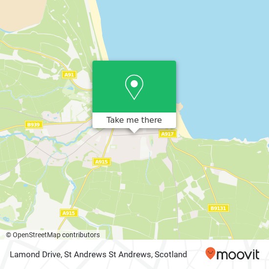 Lamond Drive, St Andrews St Andrews map