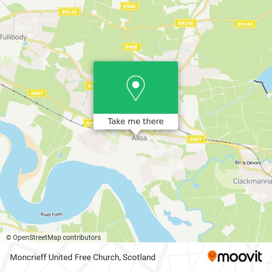 Moncrieff United Free Church map