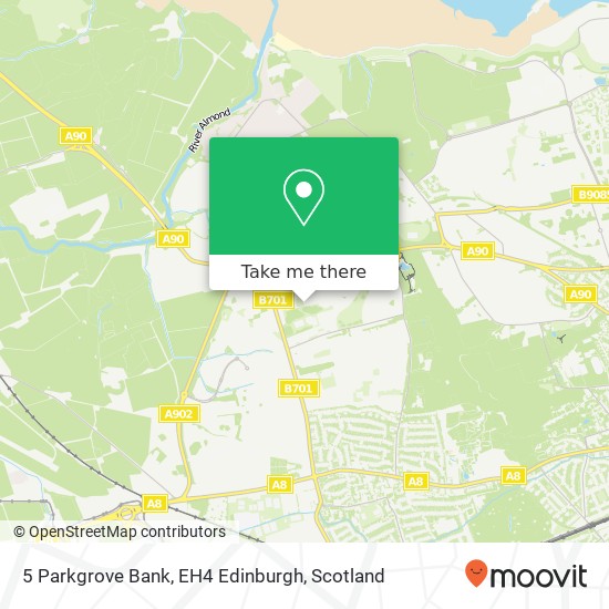 5 Parkgrove Bank, EH4 Edinburgh map