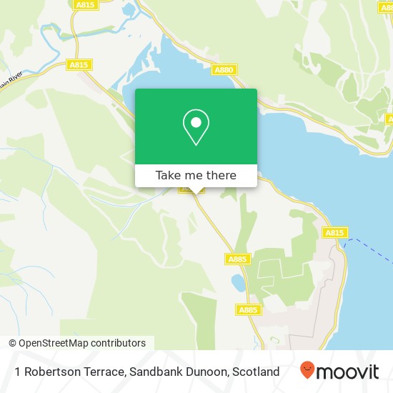 1 Robertson Terrace, Sandbank Dunoon map