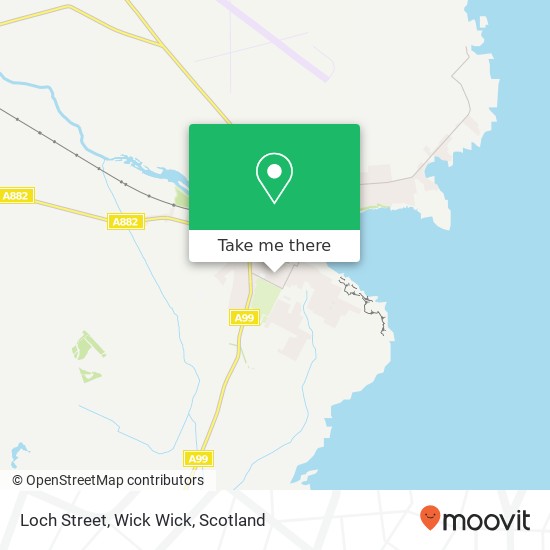 Loch Street, Wick Wick map