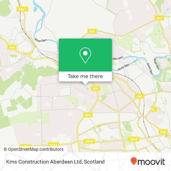 Kms Construction Aberdeen Ltd map