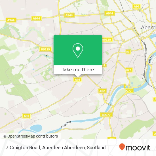 7 Craigton Road, Aberdeen Aberdeen map