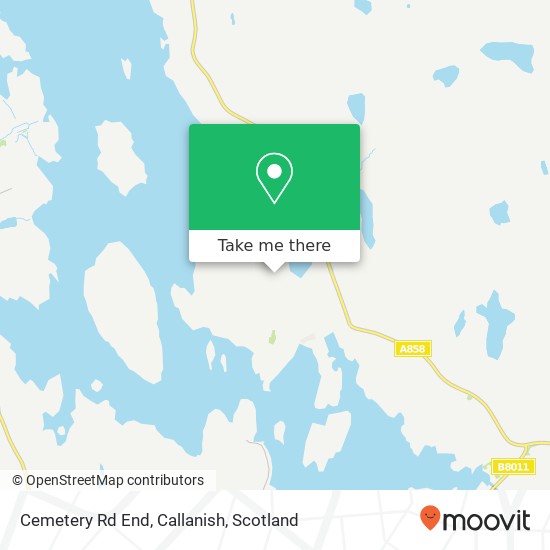 Cemetery Rd End, Callanish map